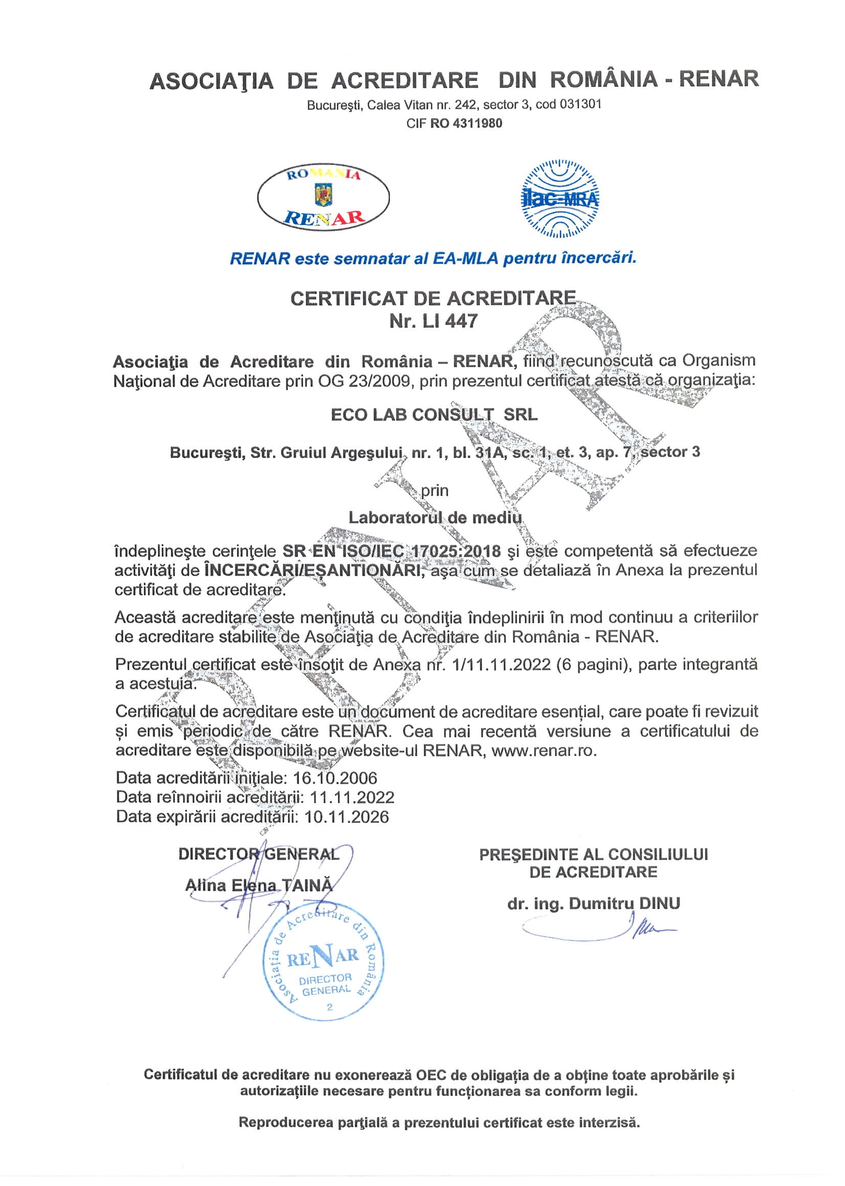 Certificări